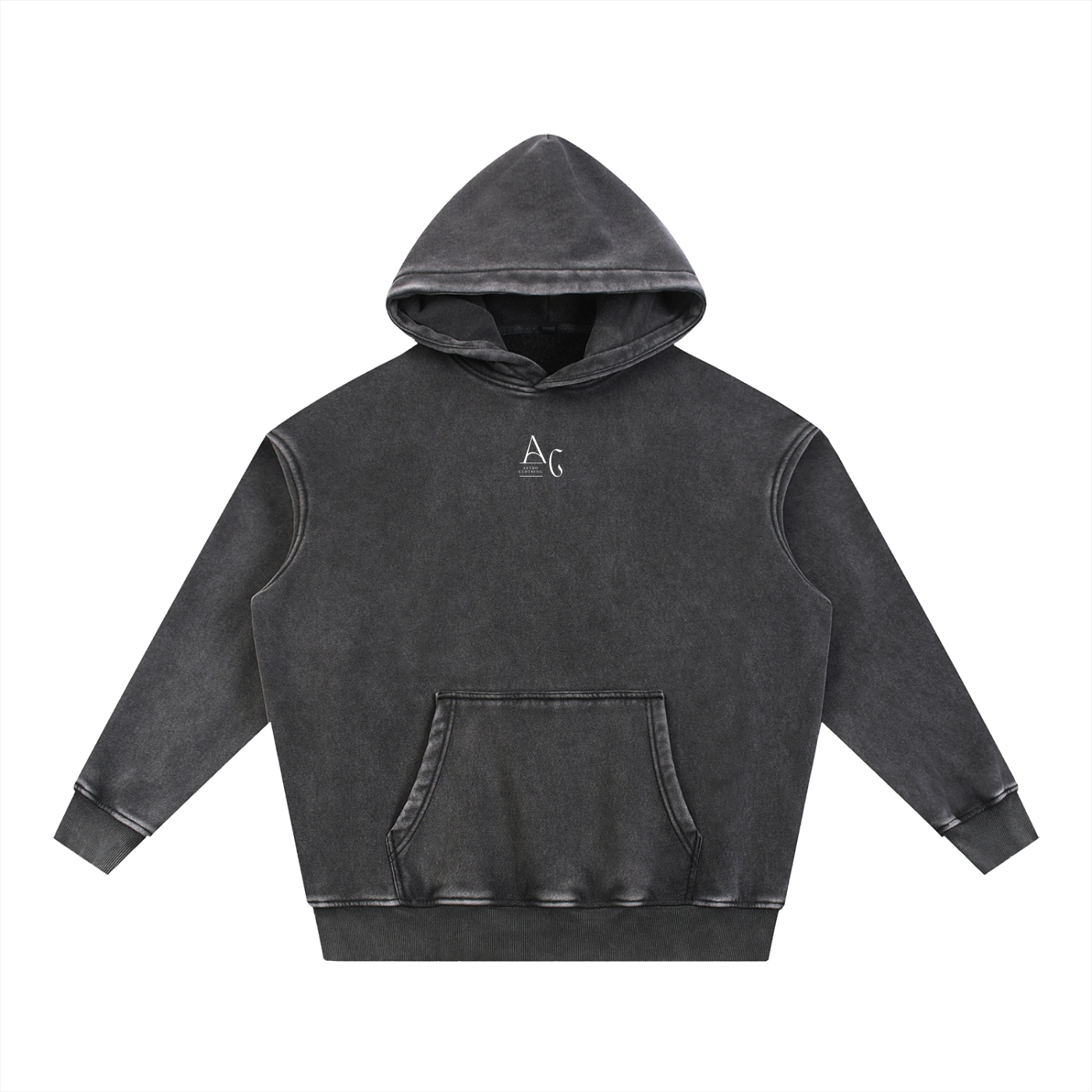 Unisex Snow Wash Fleece Oversize Hoodie
