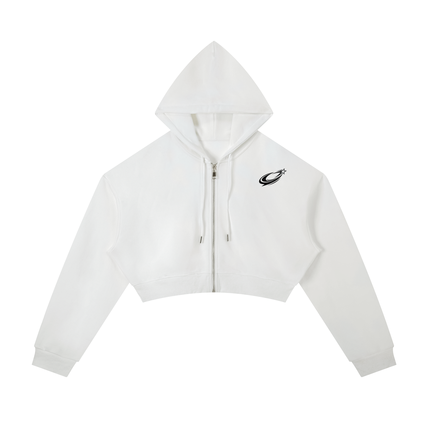Women’s Essential Cropped Zip-Up Hoodie