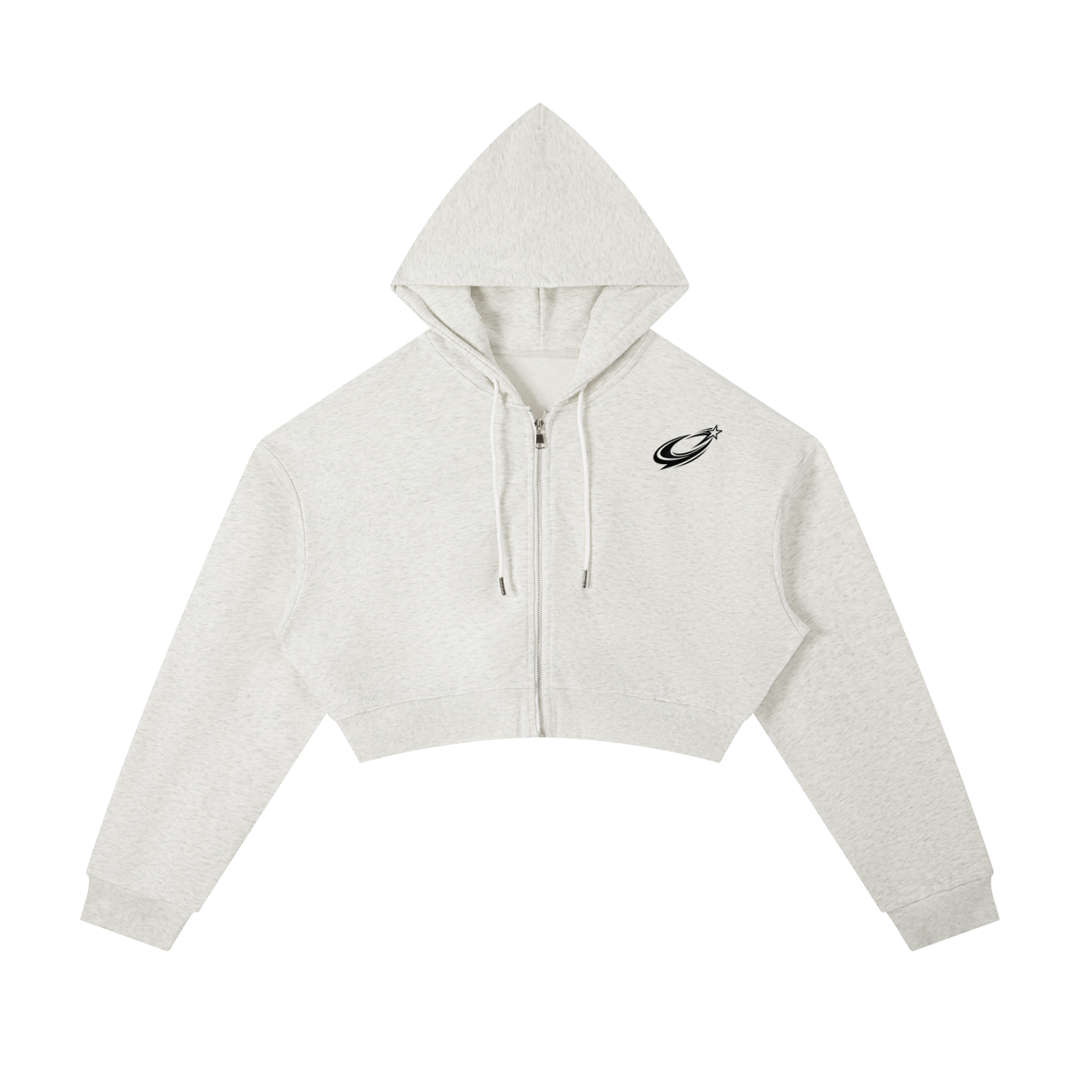Women’s Essential Cropped Zip-Up Hoodie