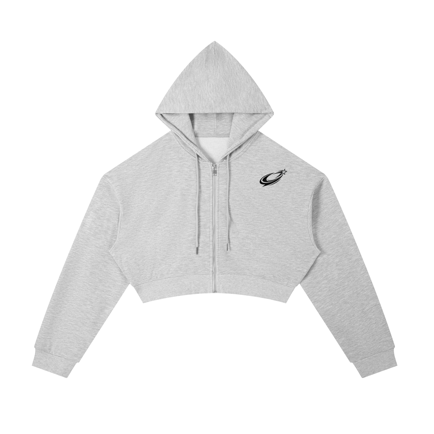 Women’s Essential Cropped Zip-Up Hoodie