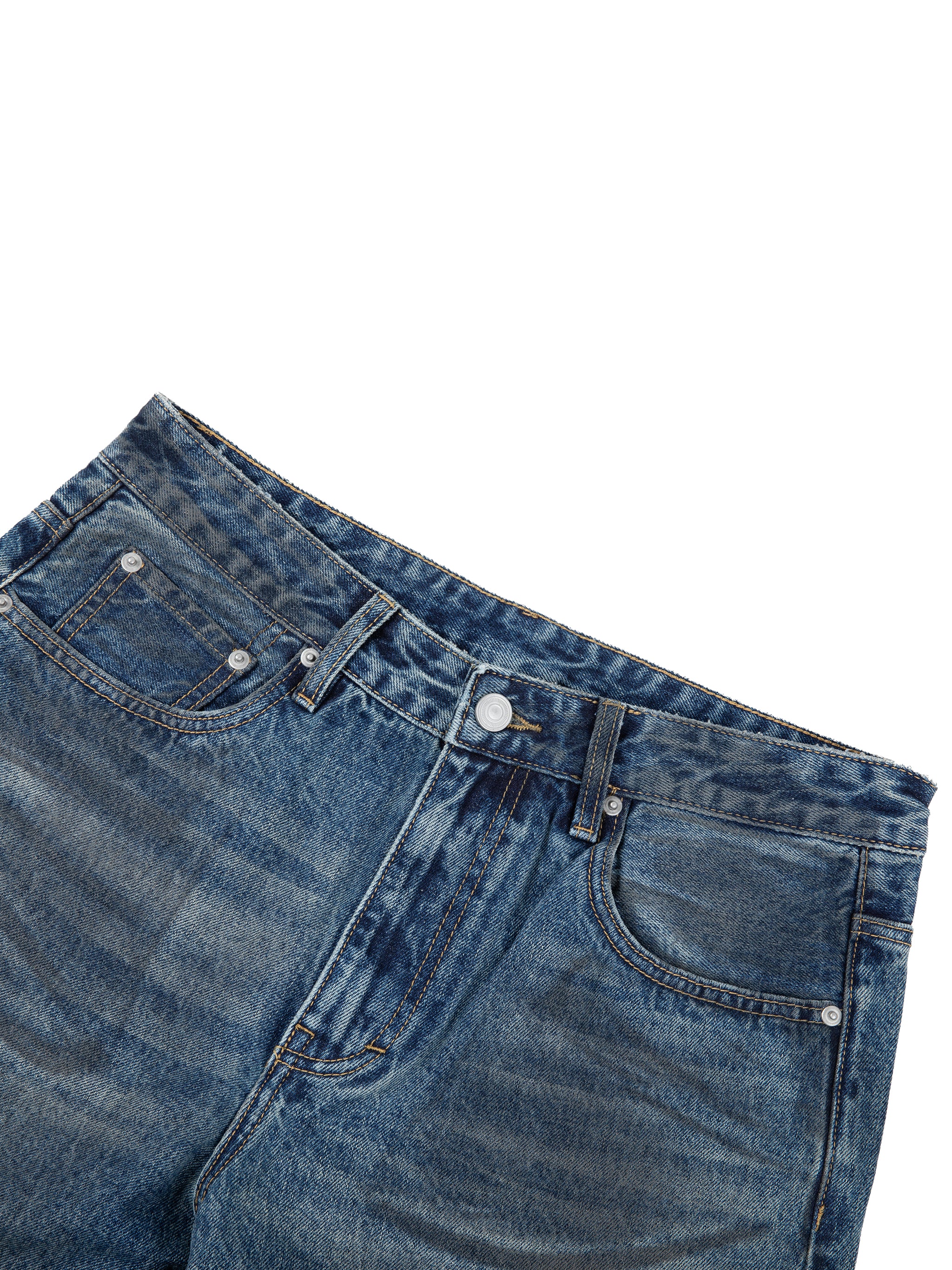 Men’s Vintage Wash Baggy Denim Jeans